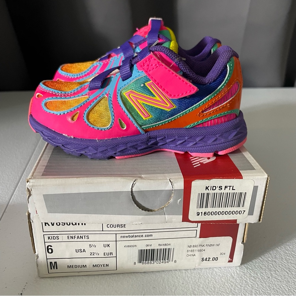 New Balance Kids' Multicolor Sneakers Size 6 Infants NWT NIB